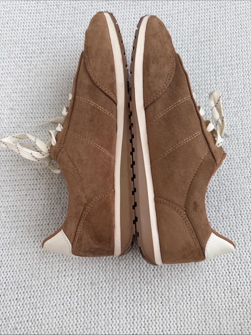 Madden Girl Suede Tennis Shoes Brown Size 9 - Picture 3 of 6
